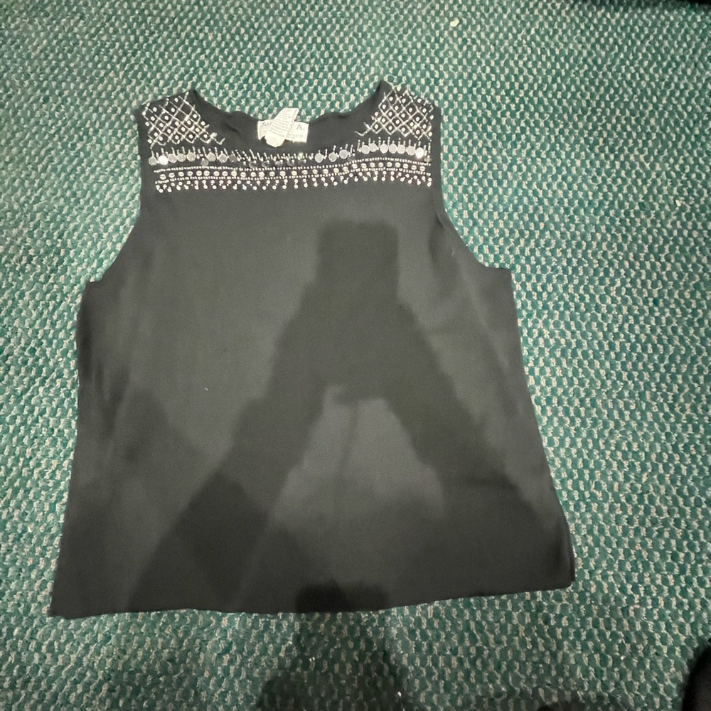 Black tank top